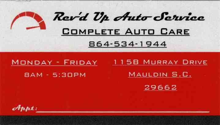 Rev'd Up Auto Services